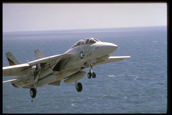 496066 F 14 Tomcat On Final Approach To The Carrier A4 Photo Print