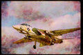 496067 F 14 Tomcat On Final Approach To The Carrier A4 Limited Edition Watercolour Print
