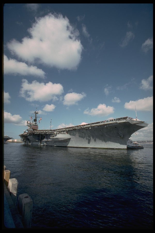 496072 USS Ranger Docking At North Island In San Diego, California A4 Photo Print