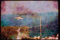 496076 A 6 Launches Out Over The Pacific Ocean A4 Limited Edition Watercolour Print