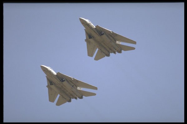 496079 Two F 14 Tomcats Flyby A4 Photo Print