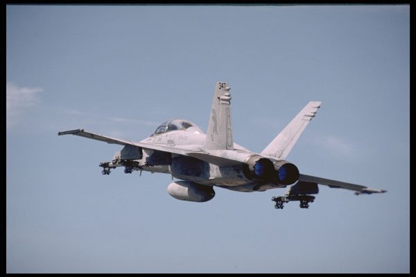 496084 FA 18 Takes Off In Afterburner A4 Photo Print