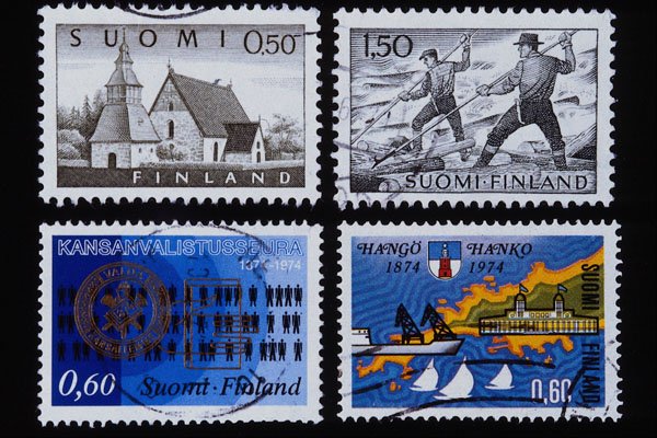 497029 Stamps Of Finland A4 Photo Print