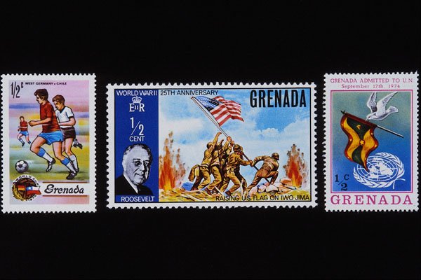 497033 Stamps Of Grenada A4 Photo Print