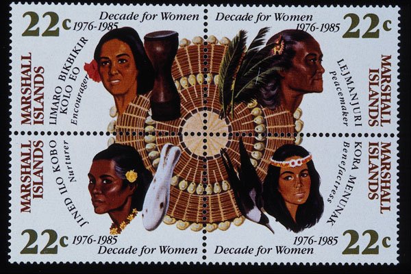 497049 Decade Of Women, Marshall Island A4 Photo Print