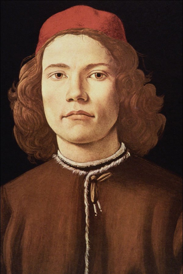 498003 Portrait Of A Young Man , Sandro Botticelli A4 Photo Print
