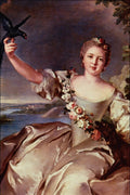 498023 Francoise Renee, Marquise D'Antin , Jean Marc Nattier A4 Photo Print