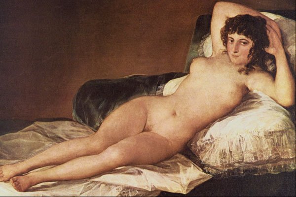 498032 Naked Maja , Francisco De Goya A4 Photo Print