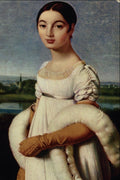 498048 Portrait De Mademoiselle Riviere (1805) , Jean A.D. Ingres A4 Photo Print