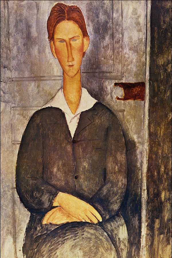 498065 Portrait Of A Young Man , Amedeo Modigliani A4 Photo Print