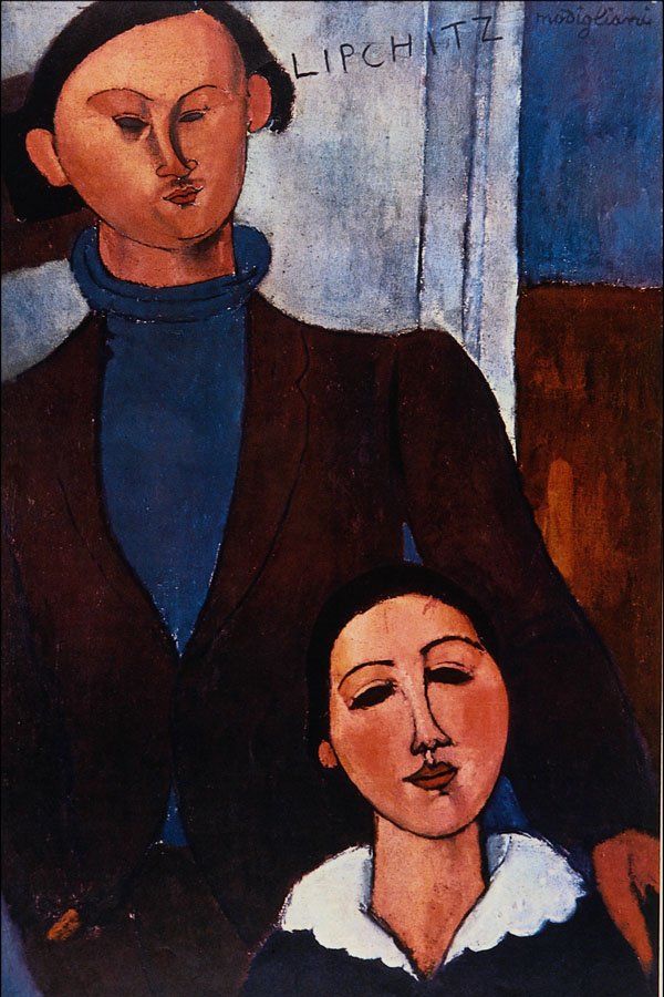 498066 Jacques Lipchitz And His Wife , Amedeo Modigliani A4 Photo Print
