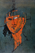 498067 La Tete Rouge (1915) , Amedeo Modigliani A4 Photo Print