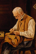 498079 The Village Tailor , Albert Anker A4 Photo Print