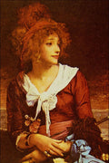 498089 At The Seashore , Jules Adolphe Goupil A4 Photo Print
