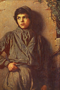 498091 The Savoyard Boy , Eastman Johnson A4 Photo Print