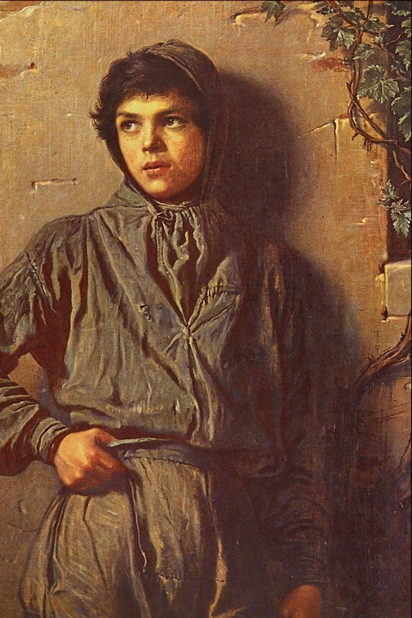 498091 The Savoyard Boy , Eastman Johnson A4 Photo Print