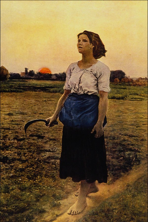 498099 Song Of The Lark , Jules Breton A4 Photo Print