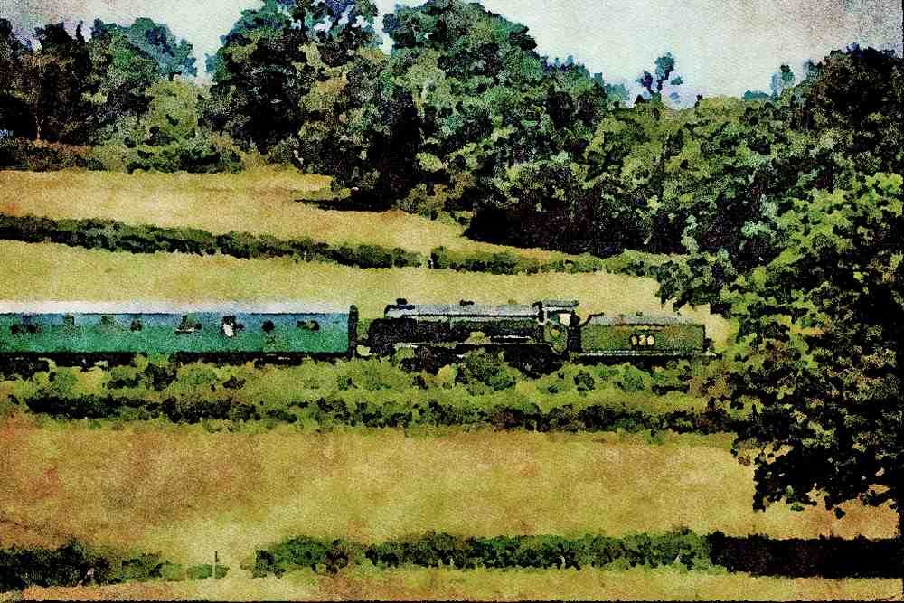 499022 No. 928 _Stowe_ At Holywell A4 Limited Edition Watercolour Print
