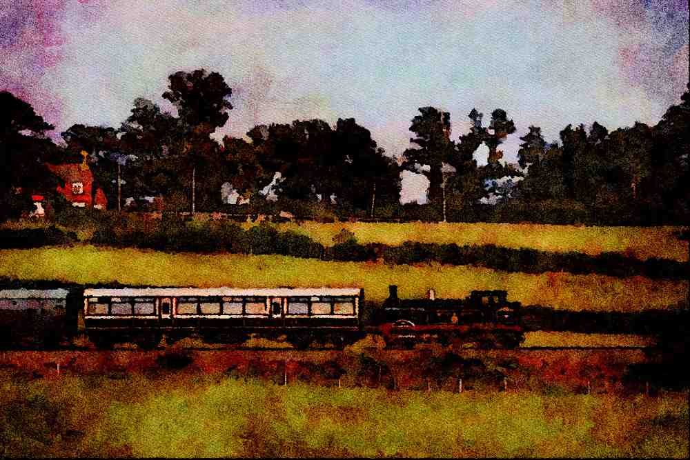 499032 Bluebell Railway A4 Limited Edition Watercolour Print