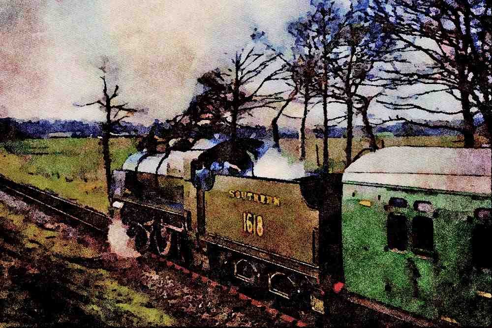 499036 1618 U Class Freshfield Bank A4 Limited Edition Watercolour Print