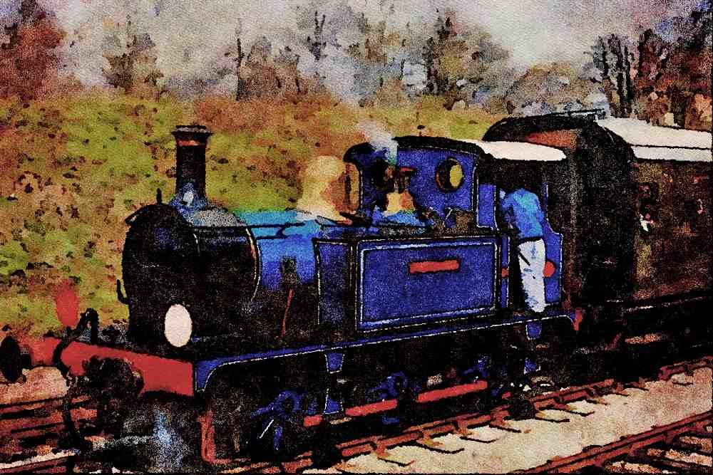 499040 Bluebell At Horsted Keynes A4 Limited Edition Watercolour Print