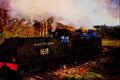 499045 U Class 1618 Near Horsted Keynes On The Bluebell Railway A4 Limited Edition Watercolour Print