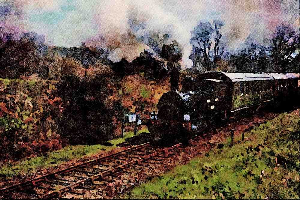 499051 58850 Class B4 At Freshfield Bank A4 Limited Edition Watercolour Print