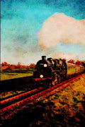 499052 Bluebell Railway Standard 4 Tank A4 Limited Edition Watercolour Print