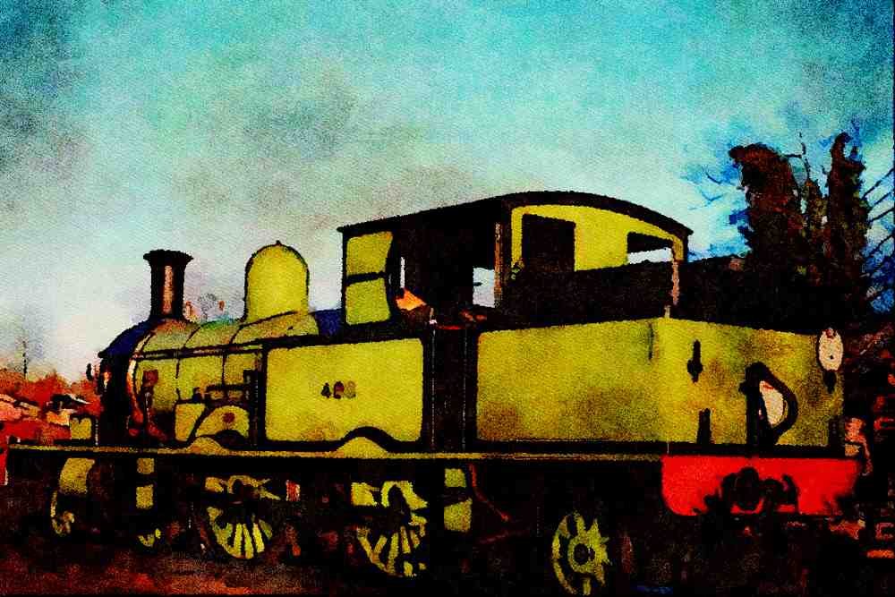 499058 Adams Class No. 488 At Sheffield Park Station A4 Limited Edition Watercolour Print