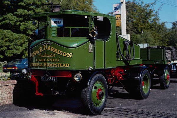 499077 Steam Lorry A4 Photo Print