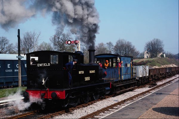 499081 NLR Dock Tank 58850 At Horsted Keynes Station A4 Photo Print