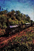 499084 No. 1618 U Class At Linfield Wood A4 Limited Edition Watercolour Print