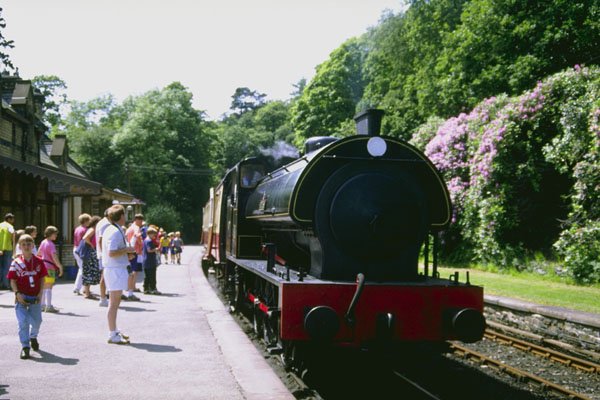 499088 Haverthwaite Railway Steam Engine, English Lake District A4 Photo Print