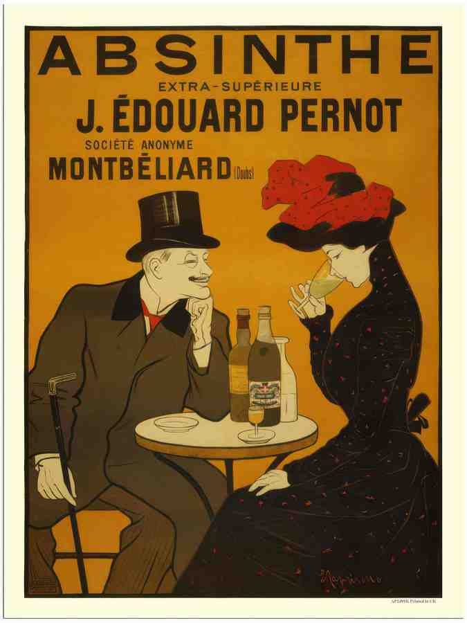 499K absinthe 2 Vintage Advert A4 Photo Print