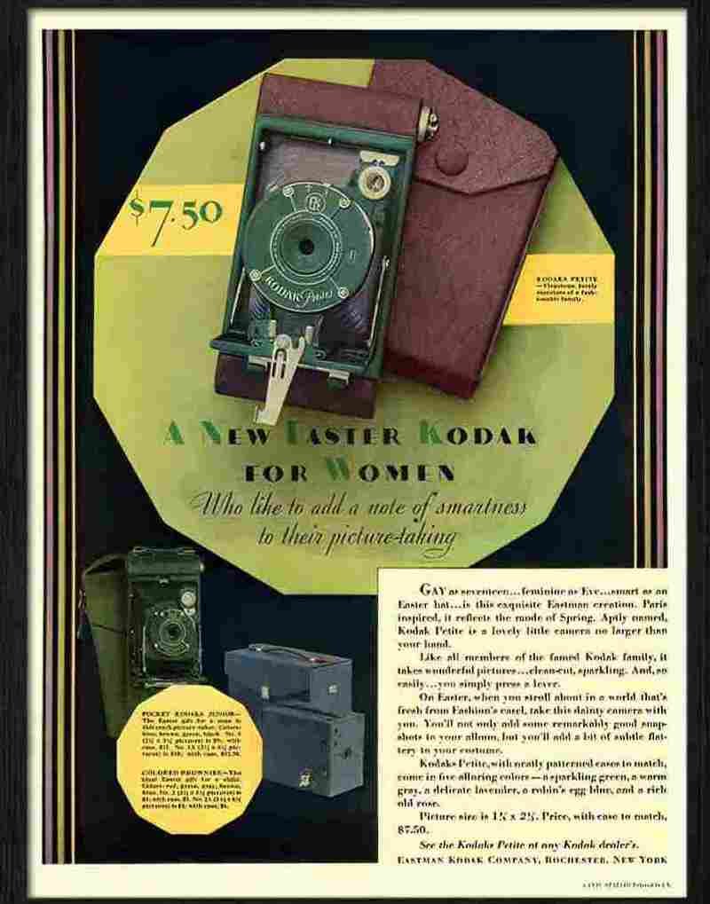 4H kodak camera for women Advert A4 Photo Print