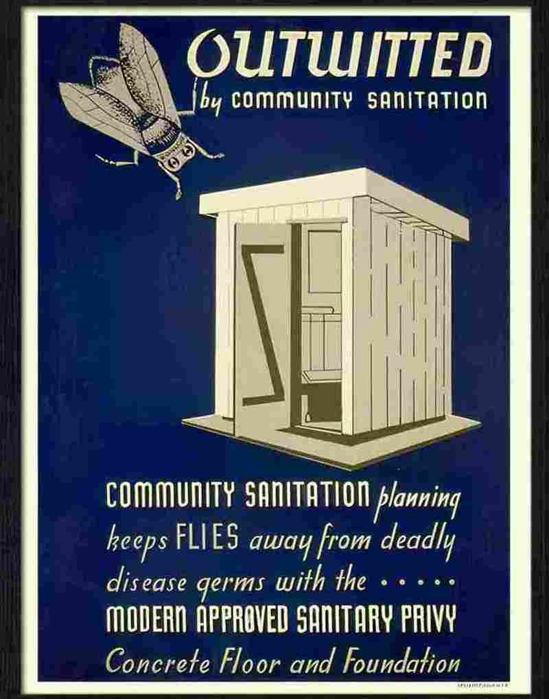 4H outwitted community sanitation Advert A4 Photo Print