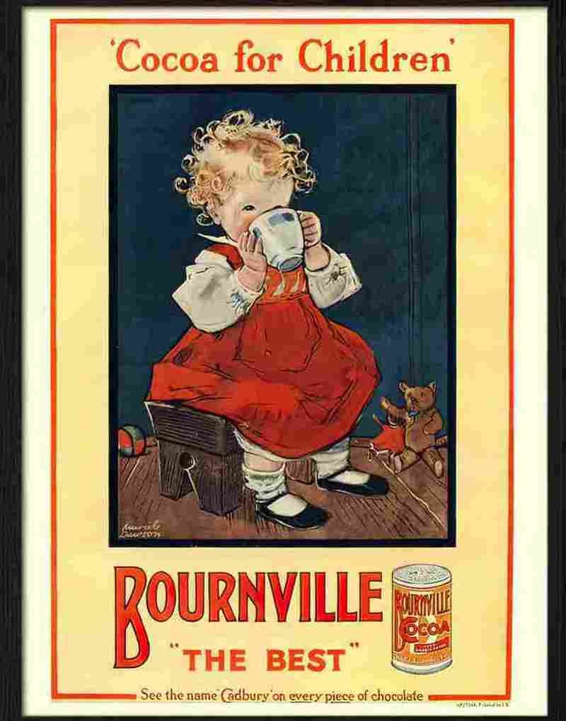 4K bournville cocoa for chiildren Advert A4 Photo Print