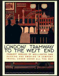 4K londons tramways to the west end Advert A4 Photo Print