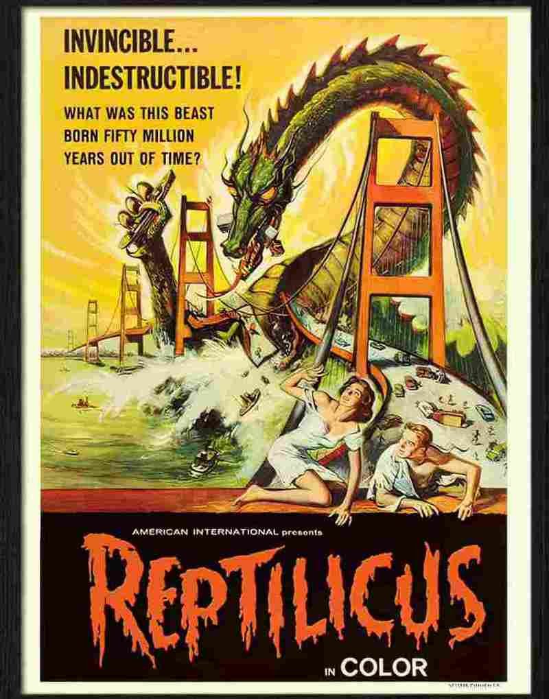 4K reptilicus Advert A4 Photo Print