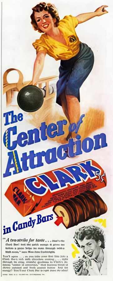 4L Clark Bar Bowlin Vintage Advert A4 Photo Print