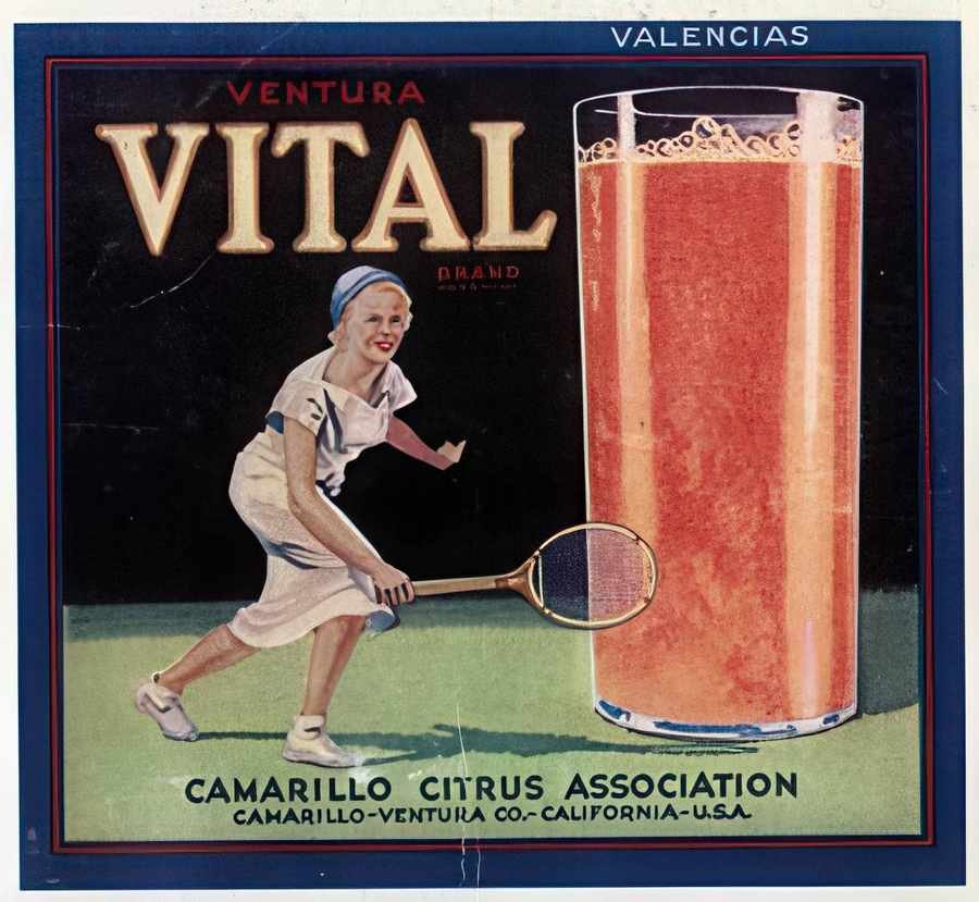4L Vital Orange Jui Vintage Advert A4 Photo Print