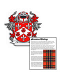 Mattisson Surname Coat of Arms A4 Photo Print