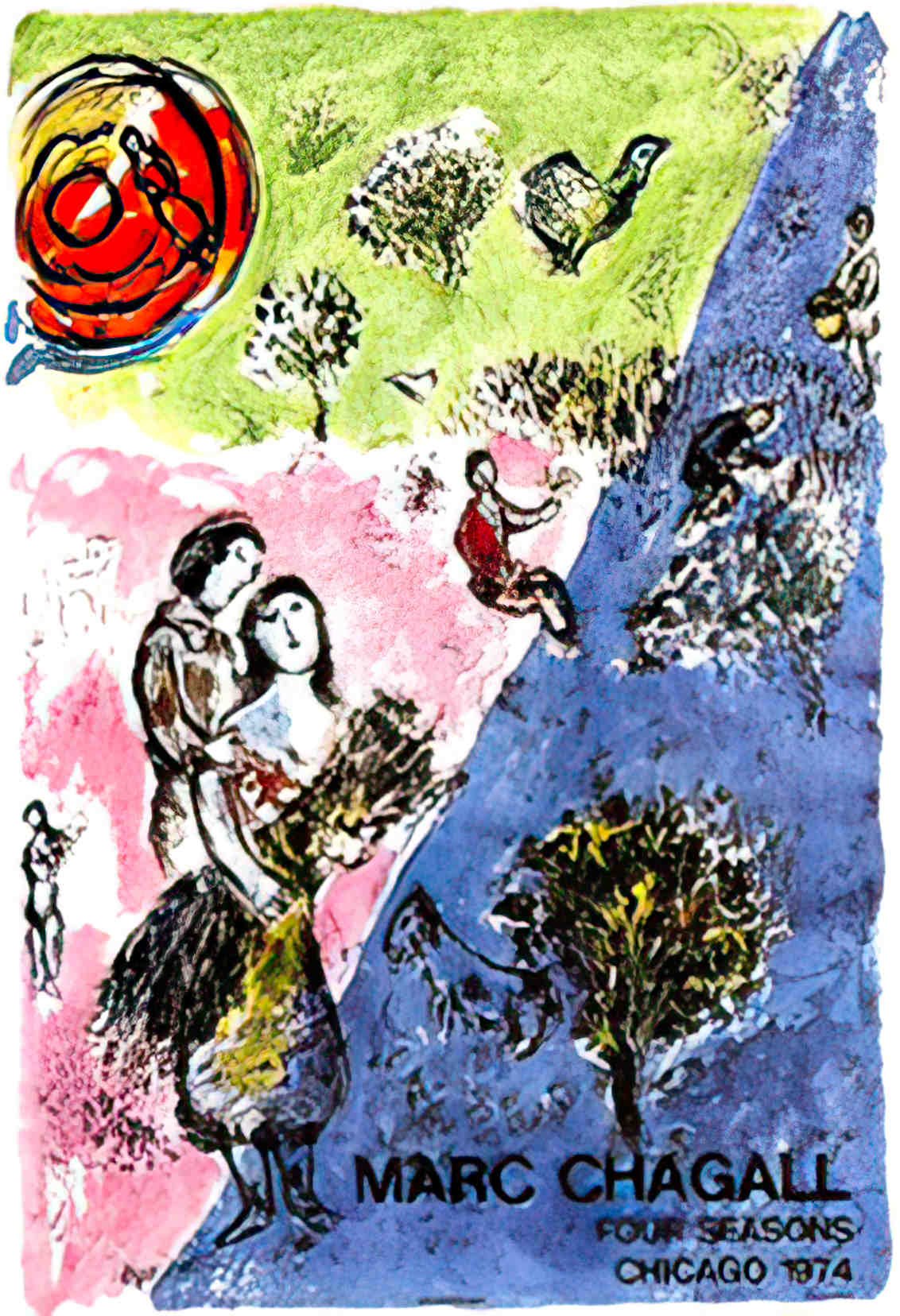 4saisons Chagall Advert A4 Photo Print