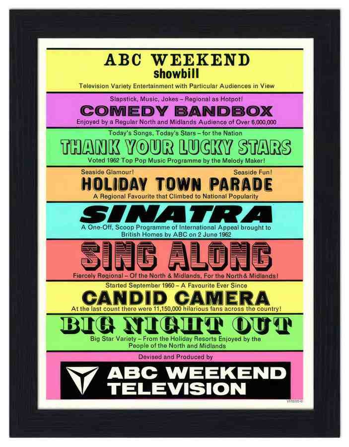 5 01 abc weekend television 2 Vintage Advert A4 Photo Print