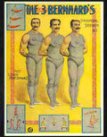 5 3 bernhards circus poster 1905 Advert A4 Photo Print