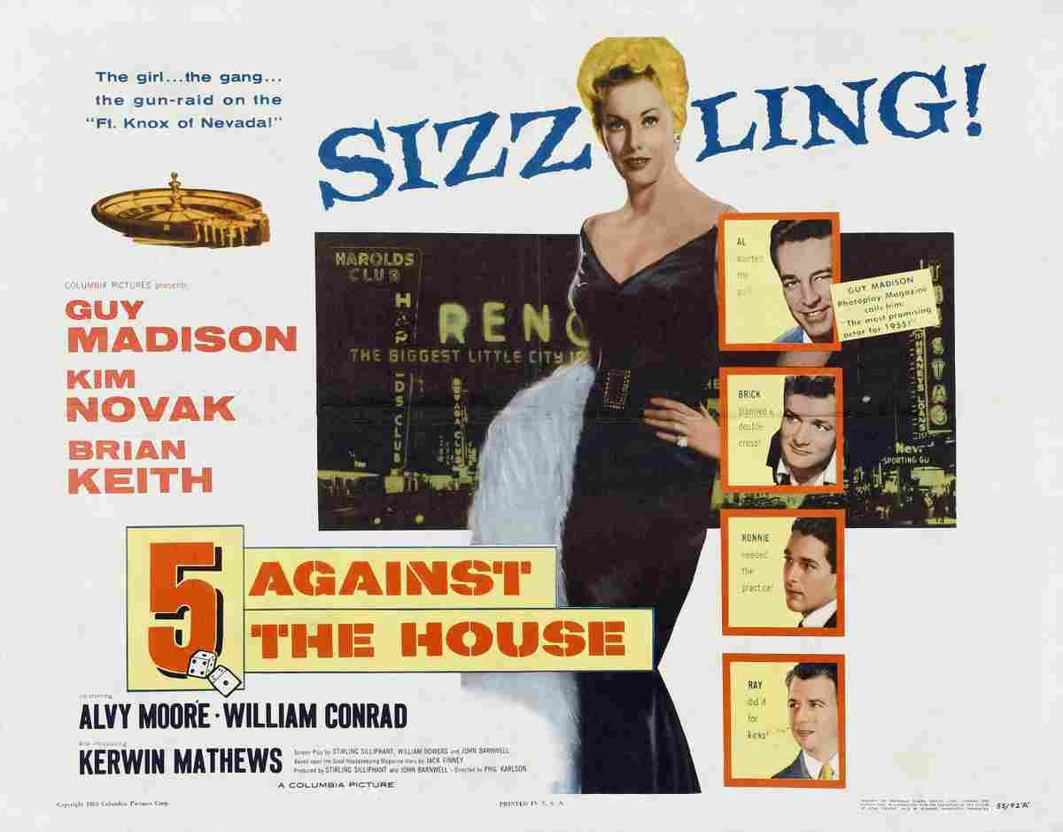 5 Against the House 02 film star poster A4 Photo Print