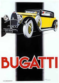 5 Bugatti 1930 Vintage Advert A4 Photo Print