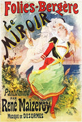 5 Cheret Folies Be Vintage Advert A4 Photo Print