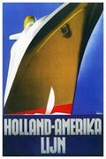 5 Holland America L Vintage Advert A4 Photo Print