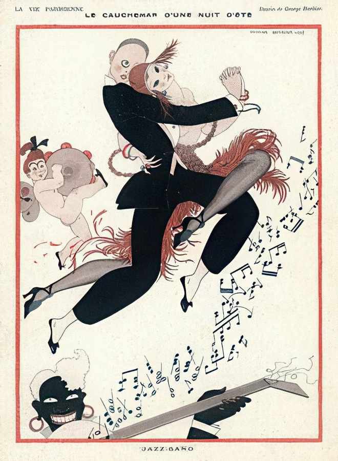 5 Jazz Band 1929 Vintage Advert A4 Photo Print